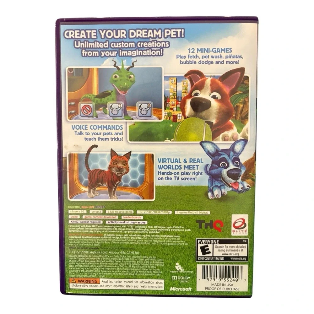 THQ Fantastic Pets - Microsoft Xbox 360 Rated Everyone